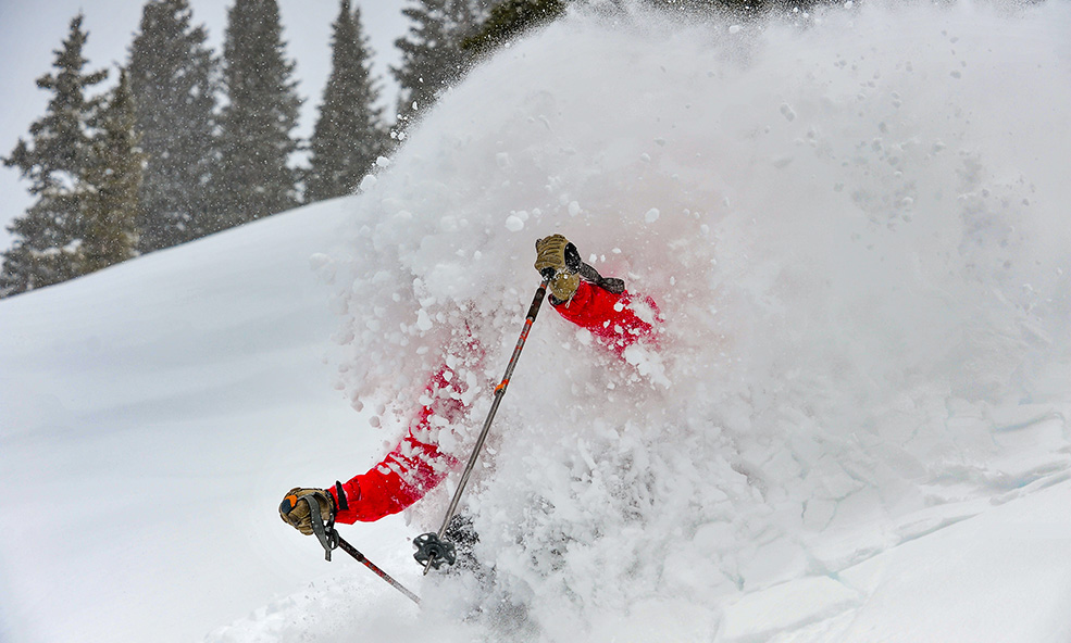snowcat powder skiing colorado