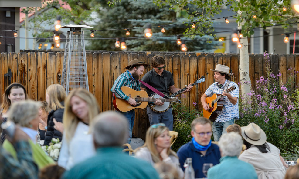outdoor live music at sopris house