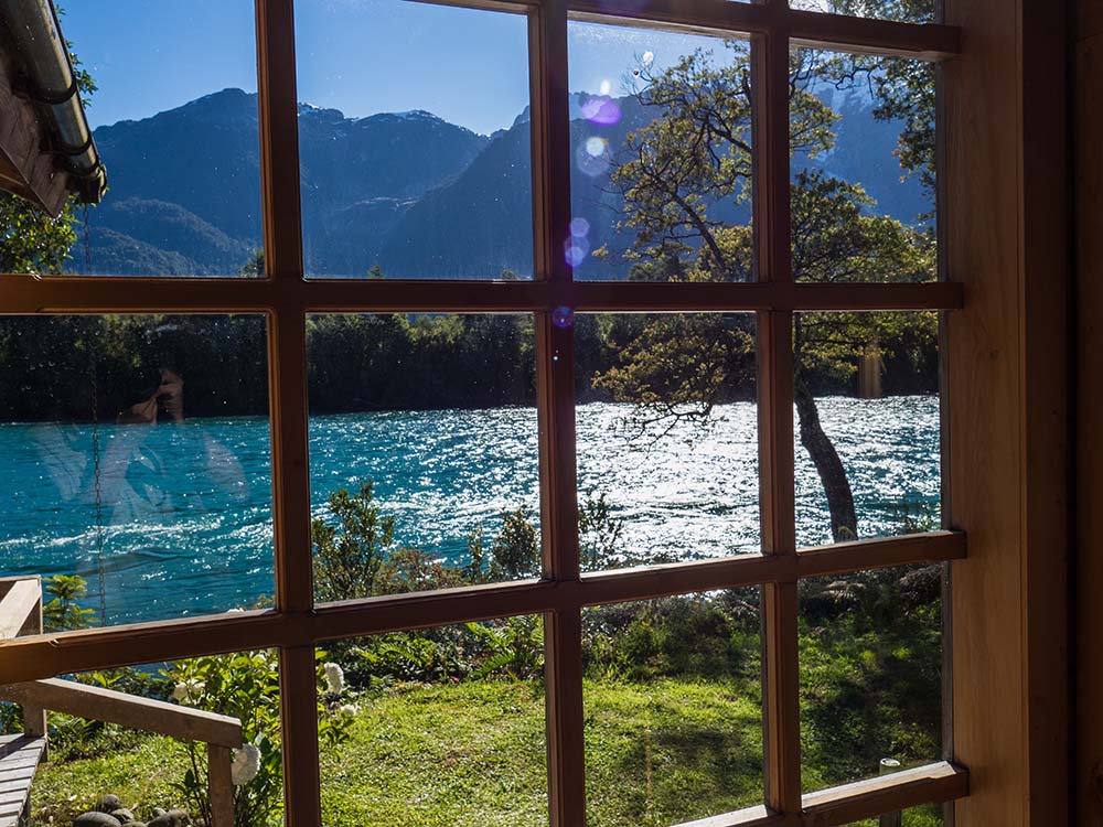 Patagonia River and Mountain views from Martin Pescador Lodge - Eleven Experience