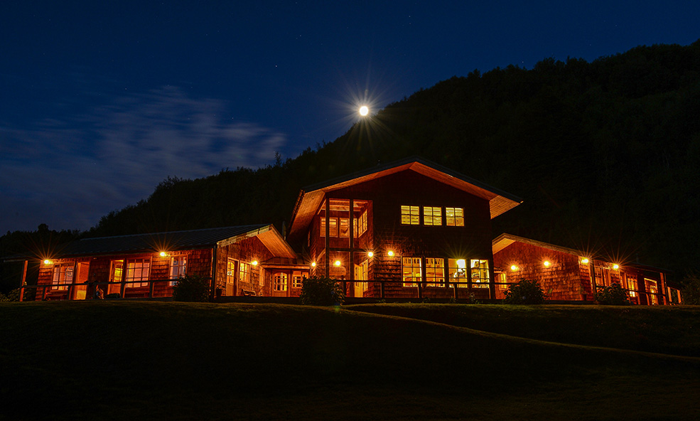 Exterior of Martin Pescador Lodge, Patagonia Chile with Eleven Experience